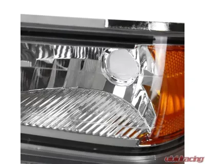 Spec-D Factory Style Headlights & Corner Lights (Chrome Housing/Clear Lens) Chevrolet | GMC | Isuzu 2004-2012 - 2LCLH-COL04-RS