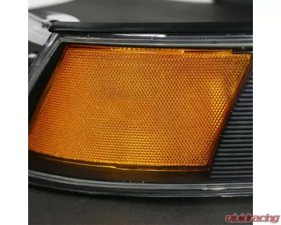 Spec-D Crystal Headlights w/ Corner Signal Lights & Amber Spec-D Crystal Headlights w/ Corner Signal Lights & Amber