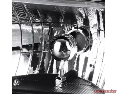 Spec-D Crystal Headlights & Corner Signal Lights (Matte Black Housing/Clear Lens) Chevrolet Caprice | Impala 1991-1996 - 2LCLH-IPA91JM-EU