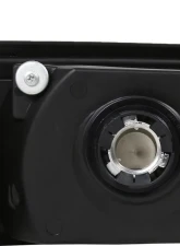 Spec-D Crystal Headlights (Chrome Housing/Clear Lens) Ford Mustang 1987-1993                                     - 2LCLH-MST87-RS - Image 7