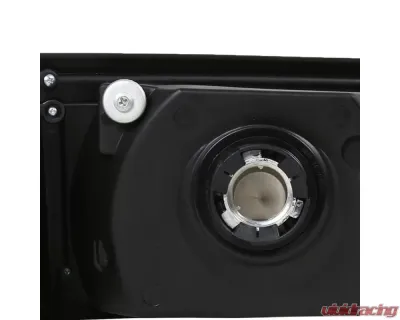 Spec-D Crystal Headlights (Chrome Housing/Clear Lens) Ford Mustang 1987-1993 - 2LCLH-MST87-RS