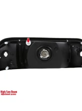 Spec-D Crystal Headlights (Chrome Housing/Clear Lens) Ford Mustang 1987-1993                                     - 2LCLH-MST87-RS - Image 8