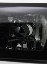 Spec-D Crystal Headlights (Chrome Housing/Smoked Lens) Ford Mustang 1987-1993                                     - 2LCLH-MST87G-RS - Image 2