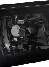 Spec-D Crystal Headlights (Chrome Housing/Smoked Lens) Ford Mustang 1987-1993                                     - 2LCLH-MST87G-RS - Image 3