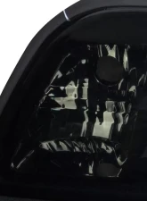 Spec-D Crystal Headlights (Chrome Housing/Smoked Lens) Ford Mustang 1987-1993                                     - 2LCLH-MST87G-RS - Image 4