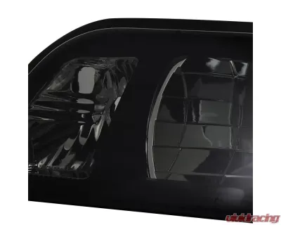 Spec-D Crystal Headlights (Chrome Housing/Smoked Lens) Ford Mustang 1987-1993 - 2LCLH-MST87G-RS