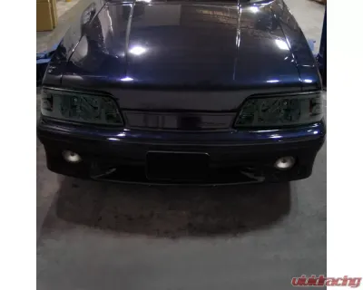 Spec-D Crystal Headlights (Chrome Housing/Smoked Lens) Ford Mustang 1987-1993 - 2LCLH-MST87G-RS