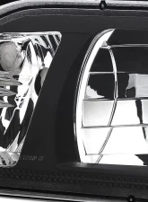 Spec-D Factory Style Crystal Headlights (Matte Black Housing/Clear Lens) Ford Mustang 1987-1993                                     - 2LCLH-MST87JM-RS - Image 5