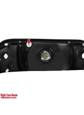 Spec-D Factory Style Crystal Headlights (Matte Black Housing/Clear Lens) Ford Mustang 1987-1993                                     - 2LCLH-MST87JM-RS - Image 8