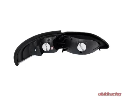 Spec-D Crystal Headlights w/ Amber Reflectors (Chrome Housing/Clear Lens) Ford Mustang 1994-1998 - 2LCLH-MST94-TM