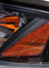 Spec-D Crystal Headlights w/ Amber Reflectors (Chrome Housing/Smoke Lens) Ford Mustang 1994-1998                                     - 2LCLH-MST94G-TM - Image 4
