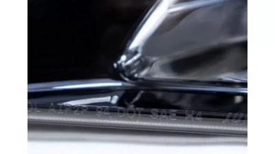 Spec-D Crystal Headlights w/ Amber Reflectors (Chrome Housing/Smoked Lens) Ford Mustang 1994-1998                                     - 2LCLH-MST94G-TM - Image 5