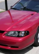 Spec-D Crystal Headlights w/ Amber Reflectors (Chrome Housing/Smoke Lens) Ford Mustang 1994-1998                                     - 2LCLH-MST94G-TM - Image 10