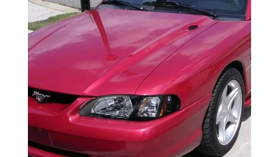 Spec-D Crystal Headlights w/ Amber Reflectors (Chrome Housing/Smoked Lens) Ford Mustang 1994-1998                                     - 2LCLH-MST94G-TM - Image 10