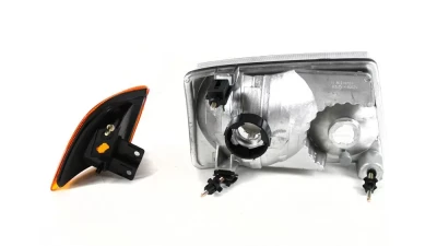 Spec-D Factory Style Headlights w/ Amber Lens Corner Signal Lights (Matte Black Housing/Clear Lens) Ford Ranger 2001-2011                                     - 2LCLH-RAN01JM-RS - Image 3