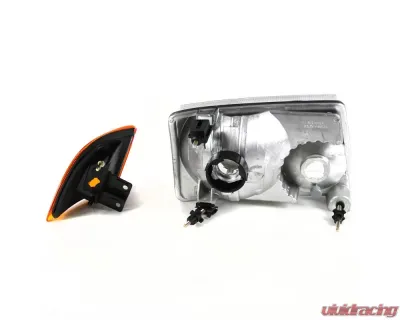 Spec-D Factory Style Headlights w/ Amber Lens Corner Signal Lights (Matte Black Housing/Clear Lens) Ford Ranger 2001-2011 - 2LCLH-RAN01JM-RS