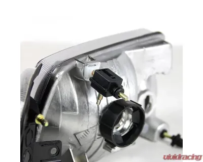 Spec-D Factory Style Headlights w/ Amber Lens Corner Signal Lights (Matte Black Housing/Clear Lens) Ford Ranger 2001-2011 - 2LCLH-RAN01JM-RS