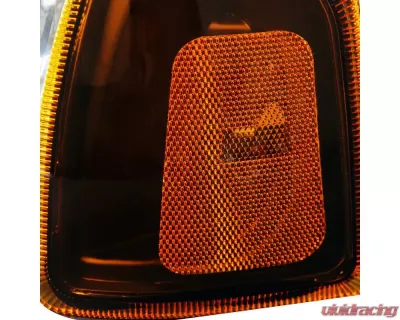 Spec-D Factory Style Headlights w/ Amber Lens Corner Signal Lights (Matte Black Housing/Clear Lens) Ford Ranger 2001-2011 - 2LCLH-RAN01JM-RS