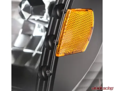 Spec-D Factory Style V2 Headlights w/ Corner Lights (Matte Black Housing/Clear Lens) Ford Ranger 1993-1997 - 2LCLH-RAN93JM-V2-OZ