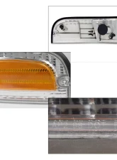 Spec-D Factory Style Headlights w/ Corner Signal Lights (Chrome Housing/Clear Lens) Ford Crown Victoria 1998-2011                                     - 2LCLH-VIC98-EU - Image 3