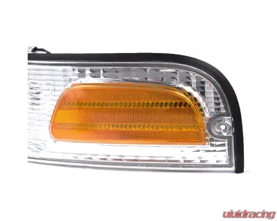 Spec-D Factory Style Headlights w/ Corner Signal Lights (Chrome Housing/Clear Lens) Ford Crown Victoria 1998-2011 - 2LCLH-VIC98-EU