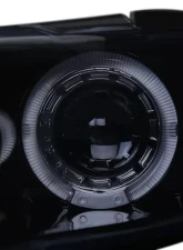 Spec-D Dual Halo Projector Headlights w/ LED Accent Lights (Glossy Black Housing/Smoke Lens) Pontiac Grand Prix 1997-2003                                     - 2LCLHP-GPX97G-TM - Image 6
