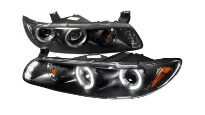 Spec-D Dual Halo Projector Headlights (Matte Black Housing/Clear Lens) Pontiac Grand Prix 1997-2003                                     - 2LCLHP-GPX97JM-TM - Image 10
