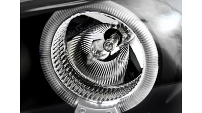 Spec-D Dual Halo Projector Headlights (Matte Black Housing/Clear Lens) Pontiac Grand Prix 1997-2003                                     - 2LCLHP-GPX97JM-TM - Image 3