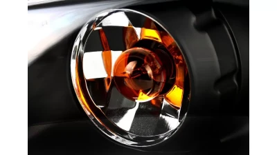 Spec-D Dual Halo Projector Headlights (Matte Black Housing/Clear Lens) Pontiac Grand Prix 1997-2003                                     - 2LCLHP-GPX97JM-TM - Image 5