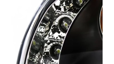 Spec-D Dual Halo Projector Headlights (Matte Black Housing/Clear Lens) Pontiac Grand Prix 1997-2003                                     - 2LCLHP-GPX97JM-TM - Image 6