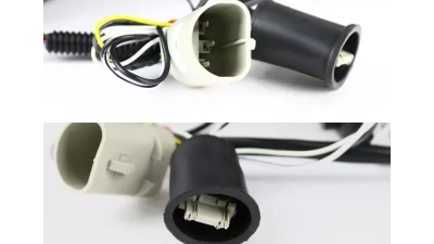 Spec-D Dual Halo Projector Headlights (Matte Black Housing/Clear Lens) Pontiac Grand Prix 1997-2003                                     - 2LCLHP-GPX97JM-TM - Image 9