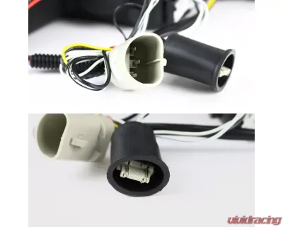 Spec-D Dual Halo Projector Headlights (Matte Black Housing/Clear Lens) Pontiac Grand Prix 1997-2003 - 2LCLHP-GPX97JM-TM