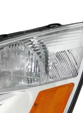 Spec-D Headlights w/ Amber Reflectors (Chrome Housing/Clear Lens) Honda Accord 2003-2007                                     - 2LH-ACD03-RS - Image 2