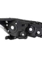 Spec-D Factory Style Crystal Headlights w/ Amber Reflector (Matte Black Housing/Clear Lens) Honda Accord 2008-2012                                     - 2LH-ACD084JM-RS - Image 3