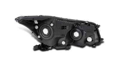 Spec-D Factory Style Crystal Headlights w/ Amber Reflector (Matte Black Housing/Clear Lens) Honda Accord 2008-2012                                     - 2LH-ACD084JM-RS - Image 3