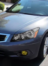 Spec-D Factory Style Crystal Headlights w/ Amber Reflector (Matte Black Housing/Clear Lens) Honda Accord 2008-2012                                     - 2LH-ACD084JM-RS - Image 5