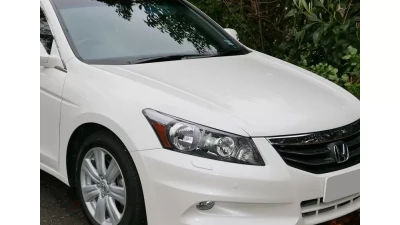 Spec-D Factory Style Crystal Headlights w/ Amber Reflector (Matte Black Housing/Clear Lens) Honda Accord 2008-2012                                     - 2LH-ACD084JM-RS - Image 6