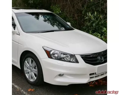 Spec-D Factory Style Crystal Headlights w/ Amber Reflector (Matte Black Housing/Clear Lens) Honda Accord 2008-2012 - 2LH-ACD084JM-RS