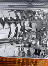 Spec-D Crystal Headlights w/ Amber Reflectors (Chrome Housing/Clear Lens) Honda Accord 1998-2002                                     - 2LH-ACD98-RS - Image 2