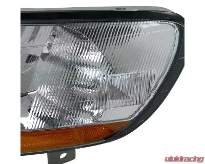 Spec-D Crystal Headlights w/ Amber Reflectors (Chrome Housing/Clear Lens) Honda Accord 1998-2002 - 2LH-ACD98-RS