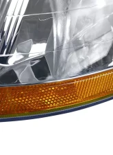Spec-D Crystal Headlights w/ Amber Reflectors (Chrome Housing/Clear Lens) Honda Accord 1998-2002                                     - 2LH-ACD98-RS - Image 5