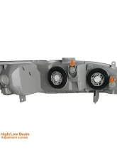 Spec-D Crystal Headlights w/ Amber Reflectors (Chrome Housing/Clear Lens) Honda Accord 1998-2002                                     - 2LH-ACD98-RS - Image 6