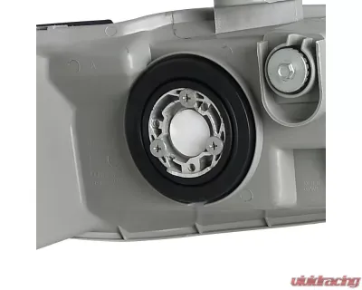 Spec-D Crystal Headlights w/ Amber Reflectors (Chrome Housing/Clear Lens) Honda Accord 1998-2002 - 2LH-ACD98-RS