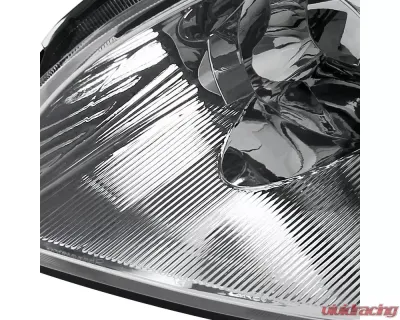 Spec-D Crystal Headlights w/ Amber Reflector (Chrome Housing/Clear Lens) Nissan Altima 2002-2004 - 2LH-ALT02-RS