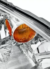 Spec-D Crystal Headlights w/ Amber Reflector (Chrome Housing/Clear Lens) Nissan Altima 2002-2004                                     - 2LH-ALT02-RS - Image 6