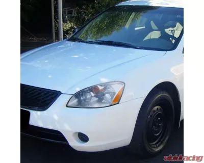 Spec-D Crystal Headlights w/ Amber Reflector (Chrome Housing/Clear Lens) Nissan Altima 2002-2004 - 2LH-ALT02-RS