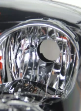 Spec-D Crystal Headlights w/ Amber Reflectors (Matte Black Housing/Clear Lens) Nissan Altima 2007-2009                                     - 2LH-ALT074JM-RS - Image 3