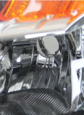 Spec-D Crystal Headlights w/ Amber Reflectors (Matte Black Housing/Clear Lens) Nissan Altima 2007-2009                                     - 2LH-ALT074JM-RS - Image 4