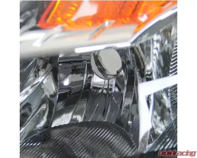 Spec-D Crystal Headlights w/ Amber Reflectors (Matte Black Housing/Clear Lens) Nissan Altima 2007-2009 - 2LH-ALT074JM-RS