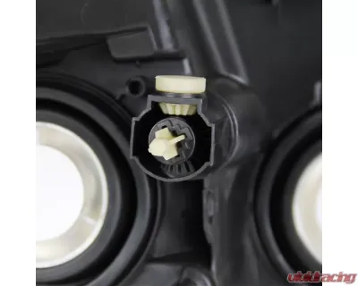 Spec-D Crystal Headlights w/ Amber Reflectors (Matte Black Housing/Clear Lens) Nissan Altima 2007-2009 - 2LH-ALT074JM-RS